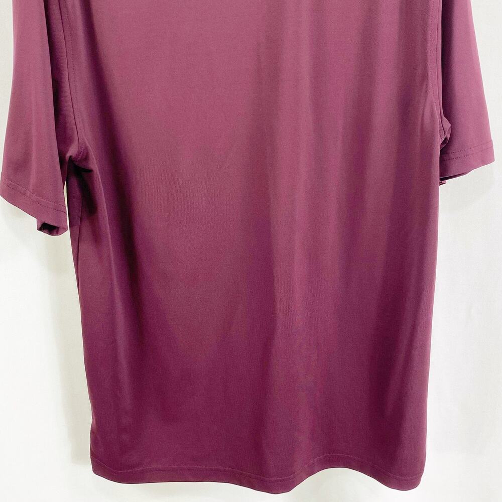 GREG NORMAN FOR TASSO ELBA Wine Burgundy Collared Polo - Picture 9 of 11